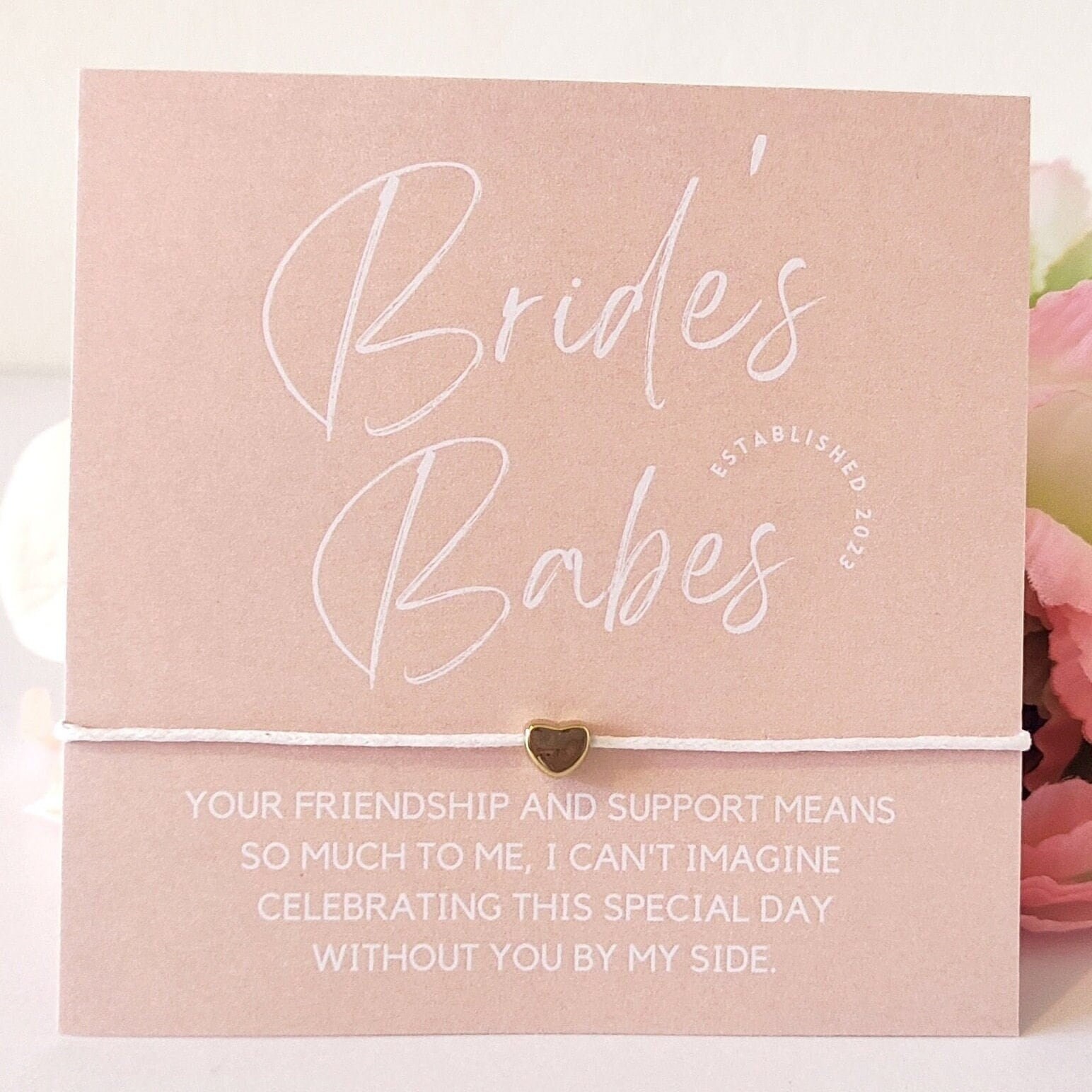 Bride’s Babes Personalized Bracelet Favor