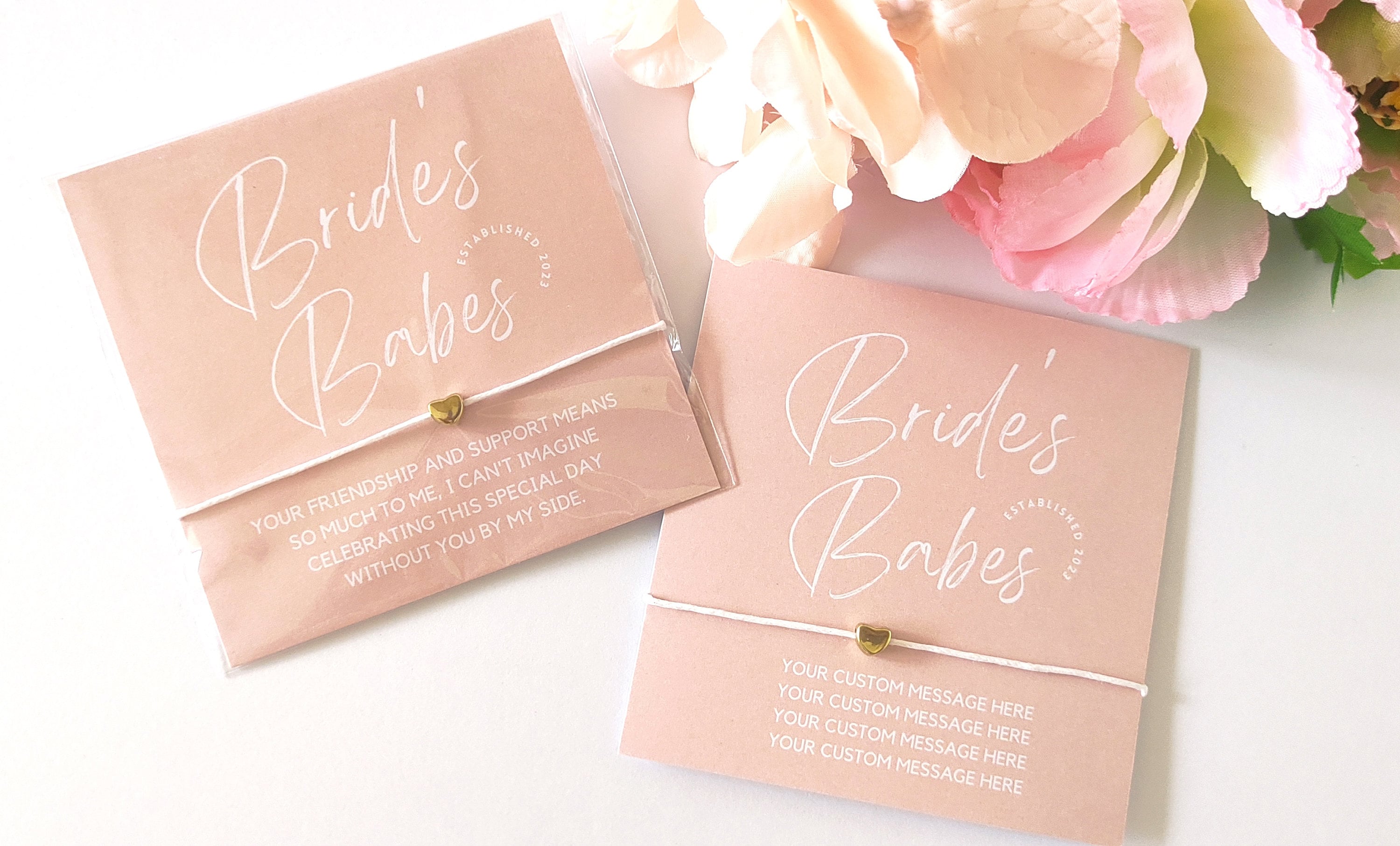 Bride’s Babes Personalized Bracelet Favor