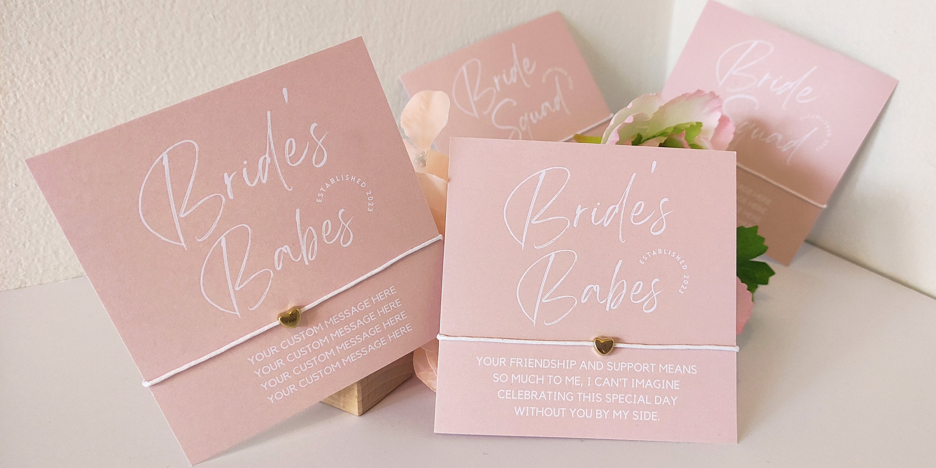Bride’s Babes Personalized Bracelet Favor