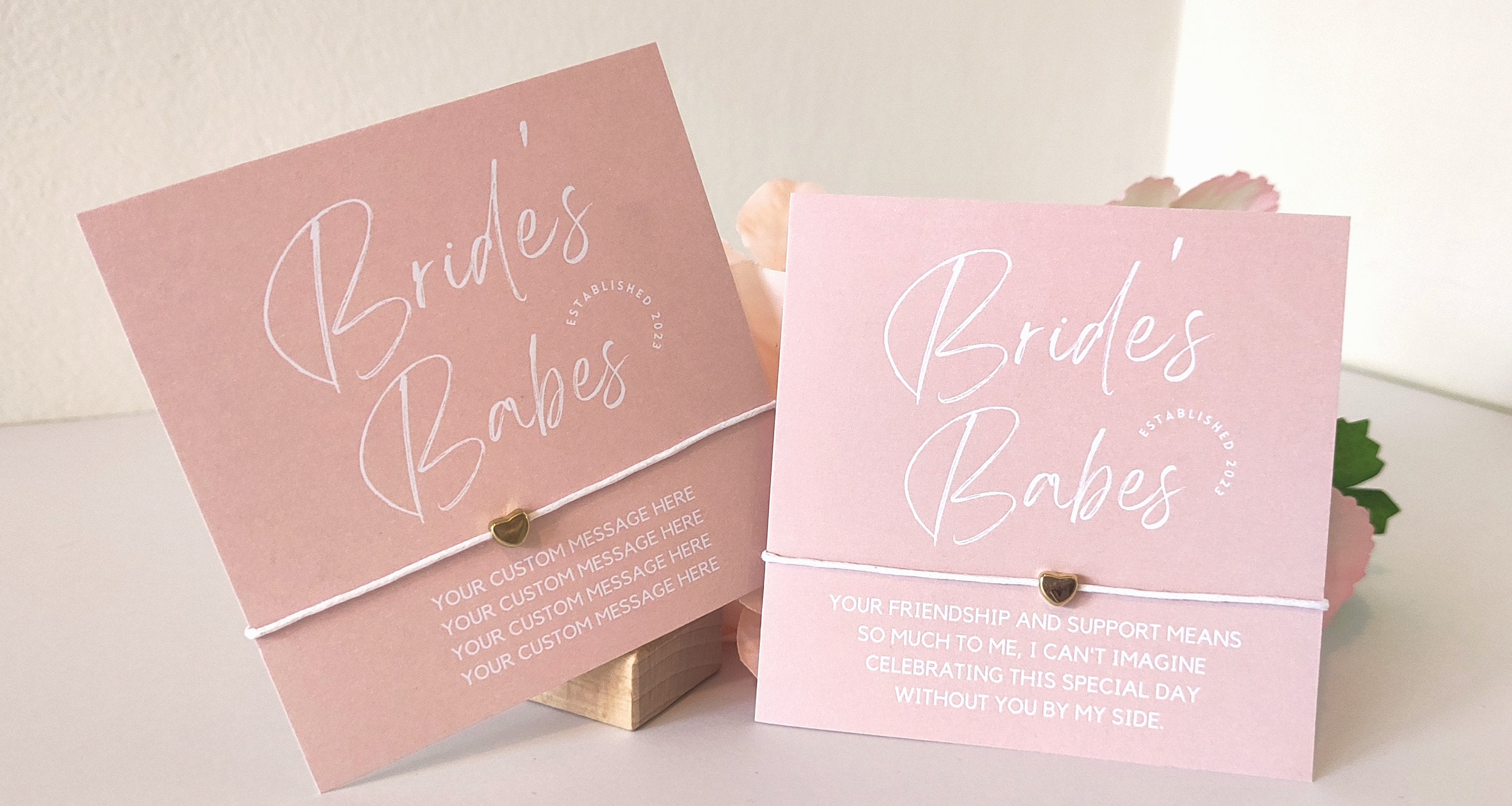 Bride’s Babes Personalized Bracelet Favor