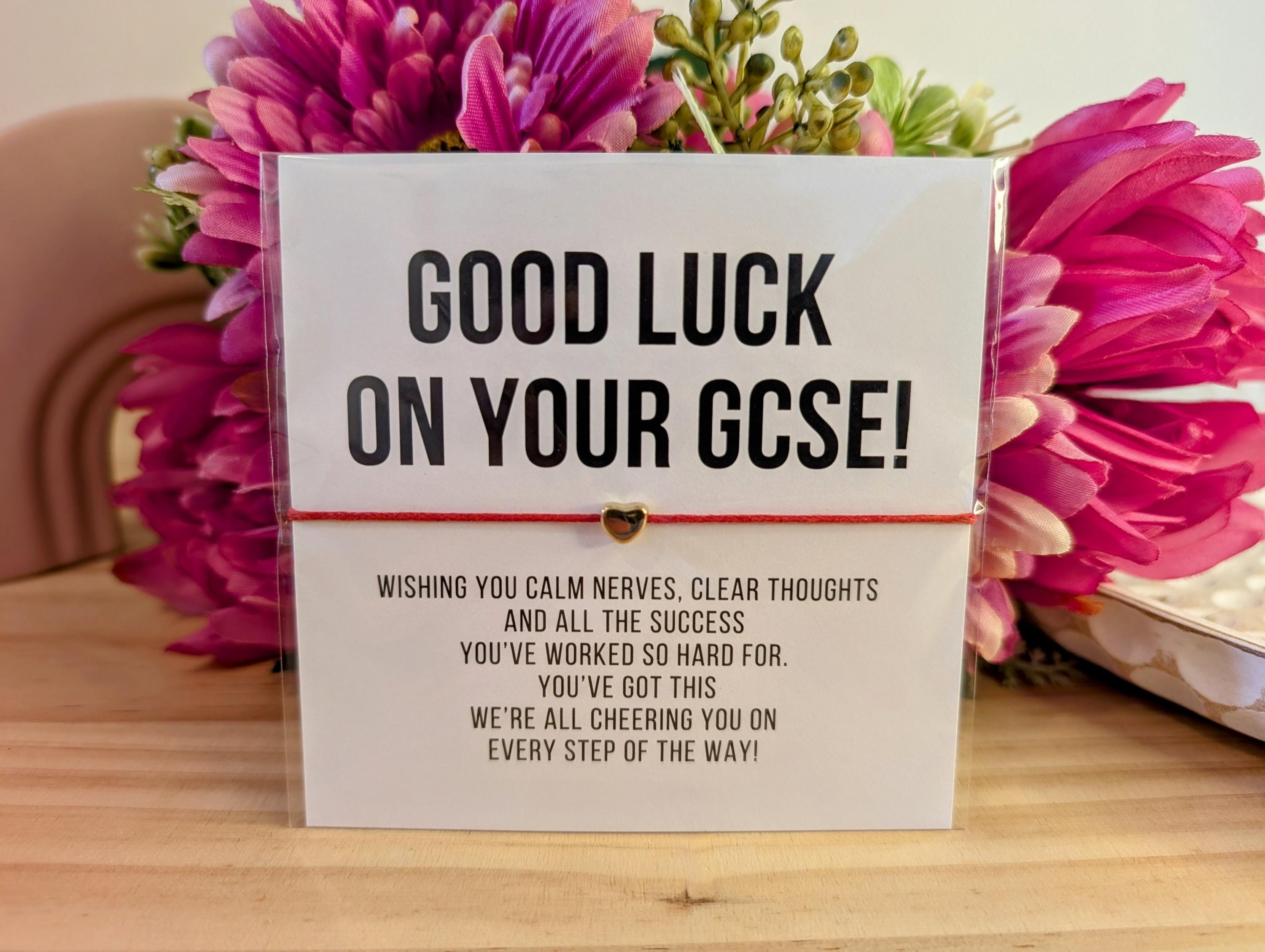 GCSE Good Luck Exam Survival Bracelet