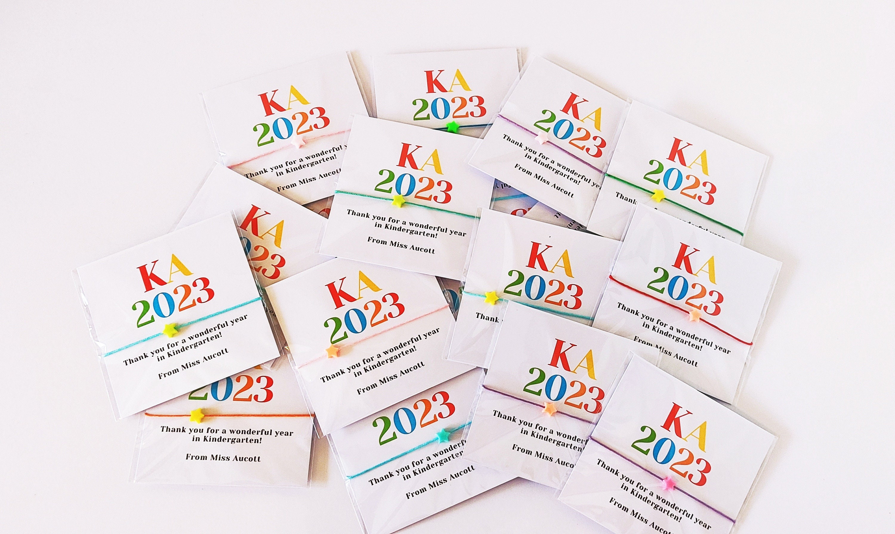 Personalized Best Students Wish Bracelet Cards