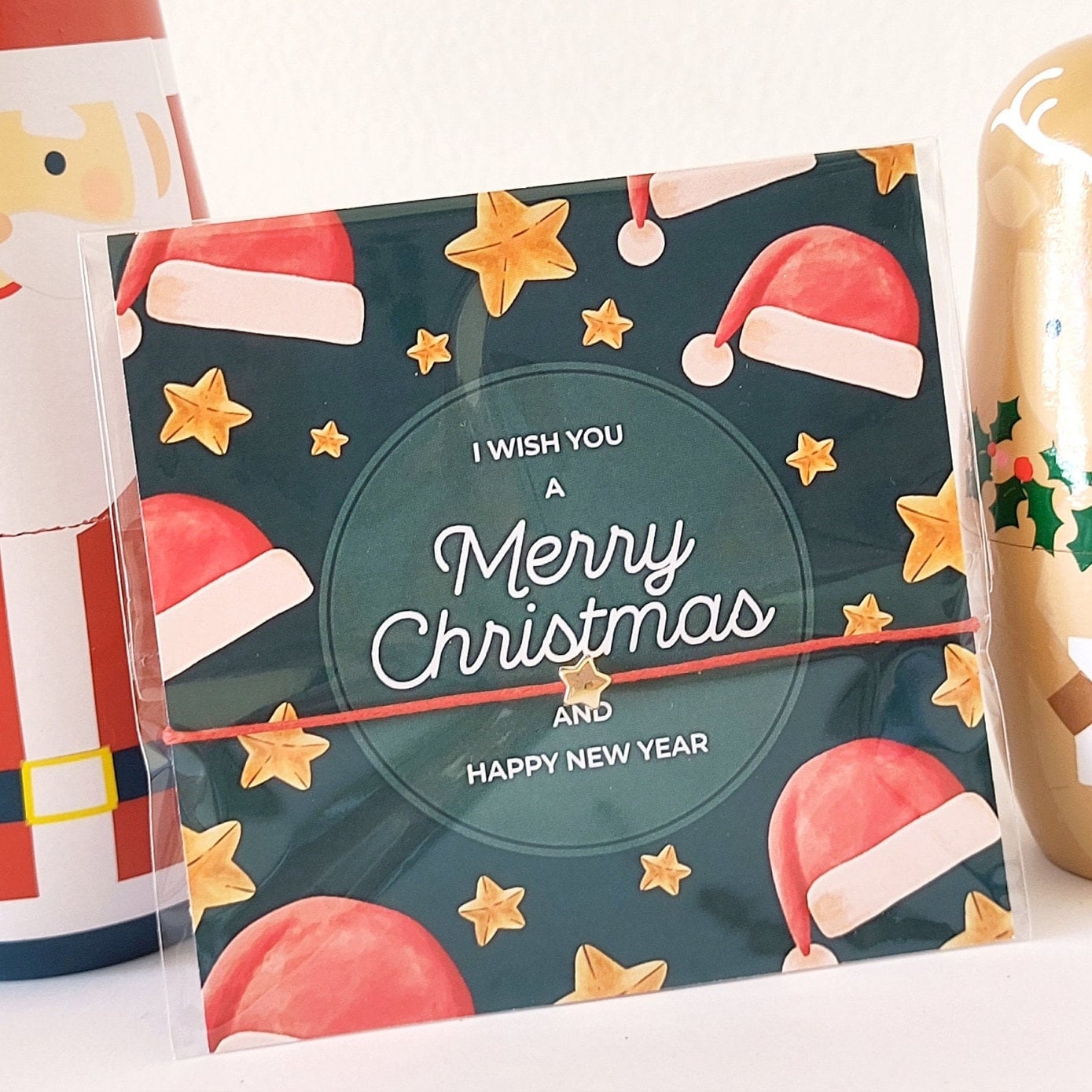 Personalized Christmas Wish Bracelet Favors