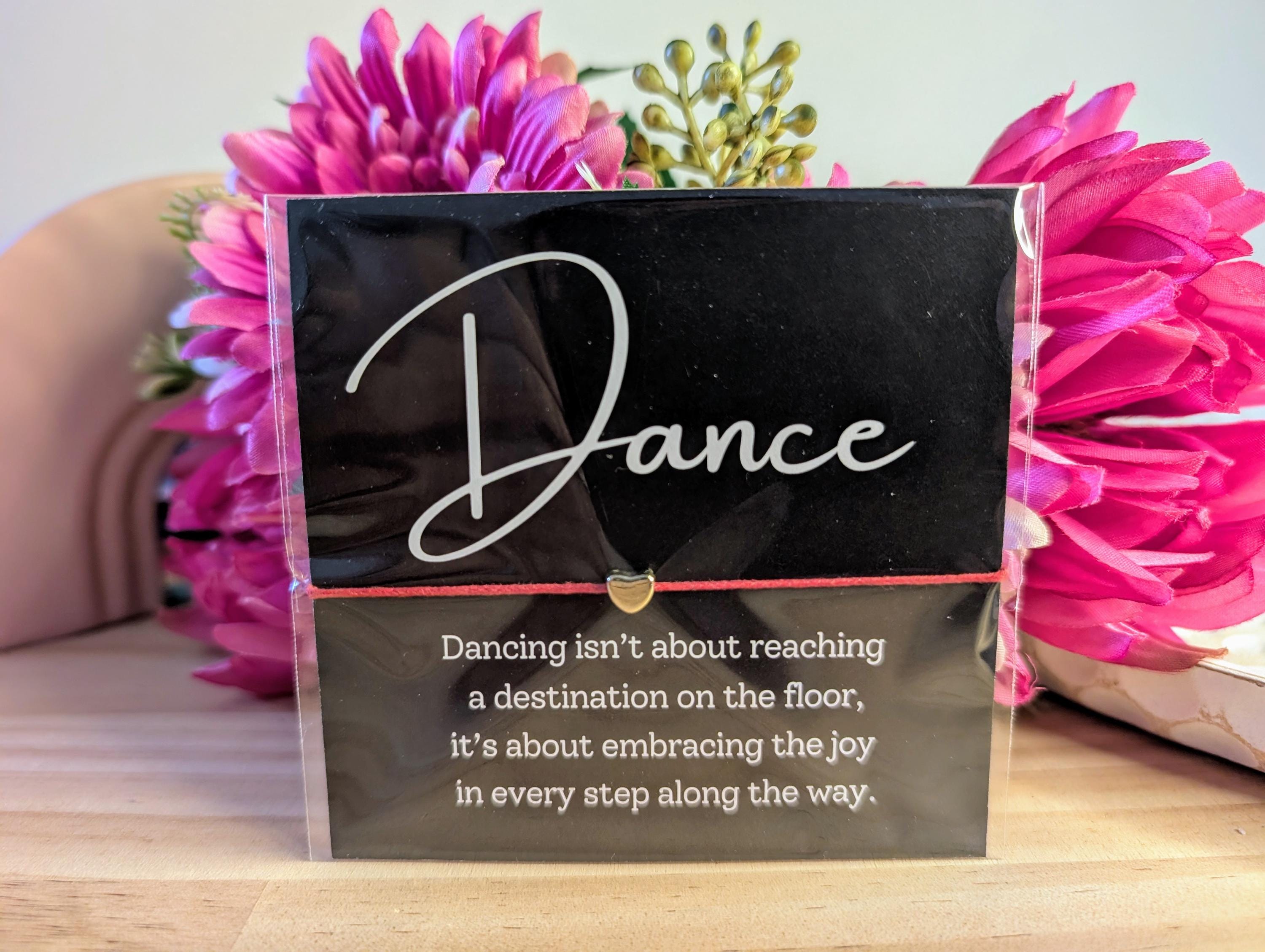 Personalized Dance Bracelet Card Gift
