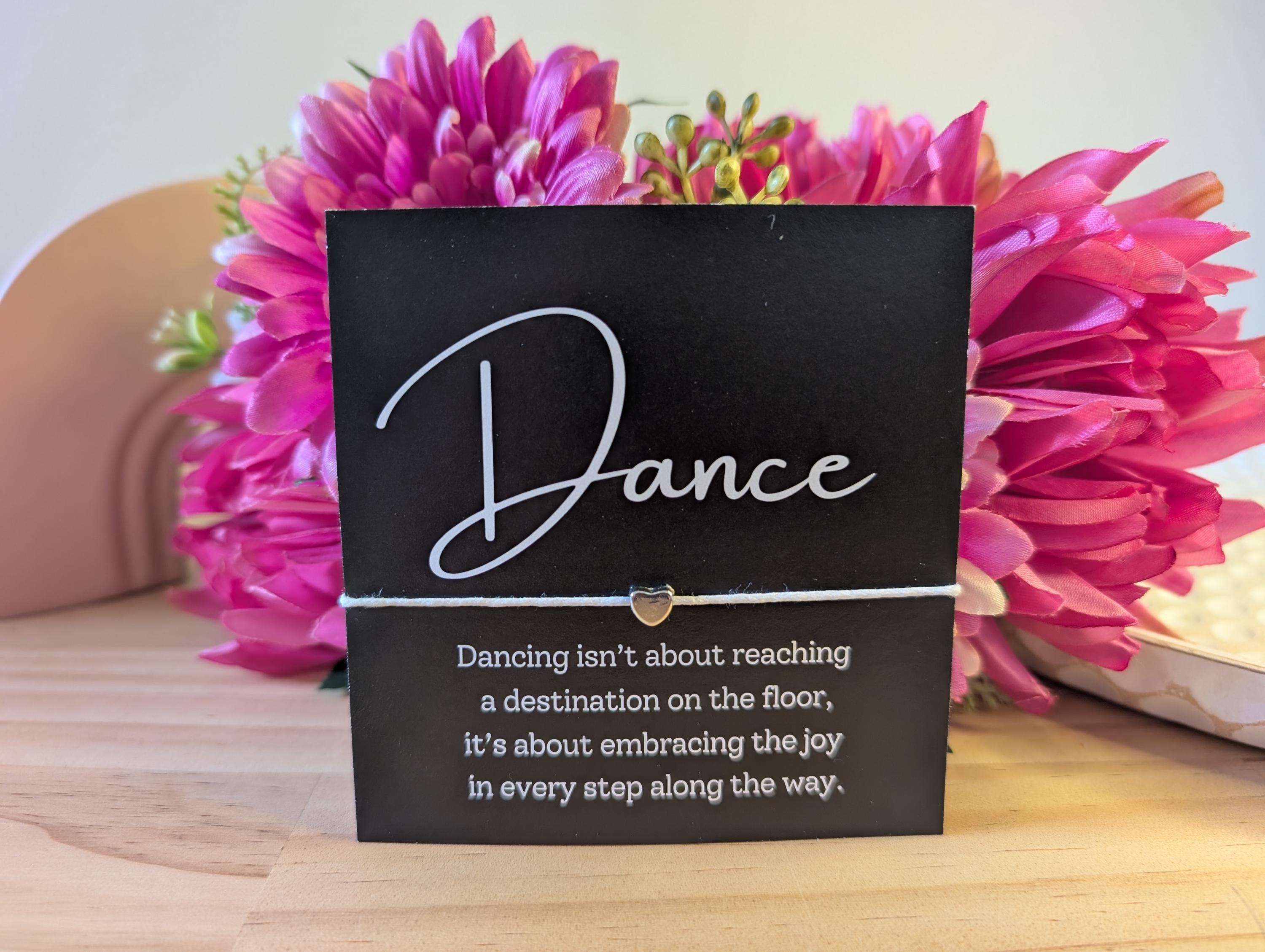 Personalized Dance Bracelet Card Gift