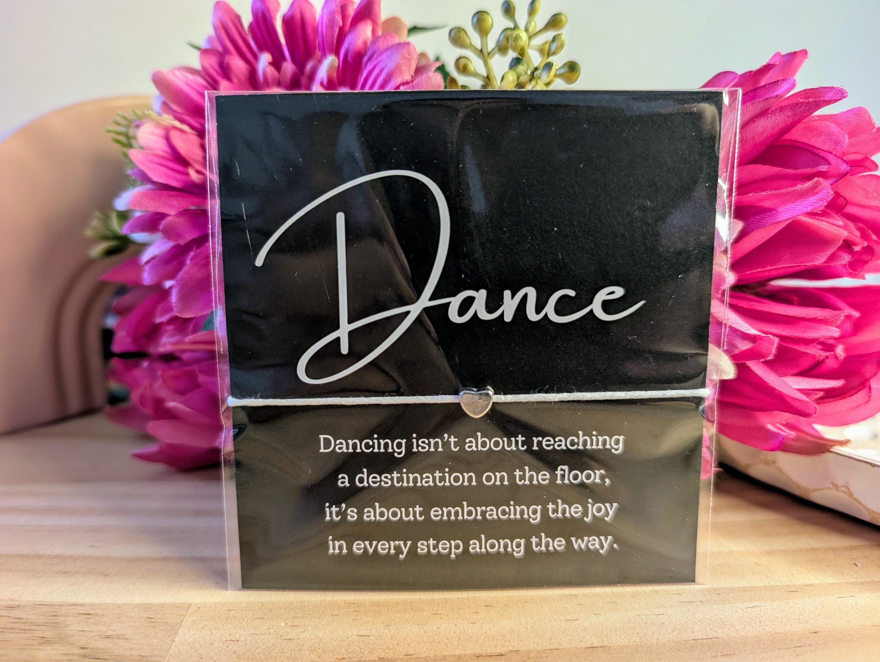 Personalized Dance Bracelet Card Gift