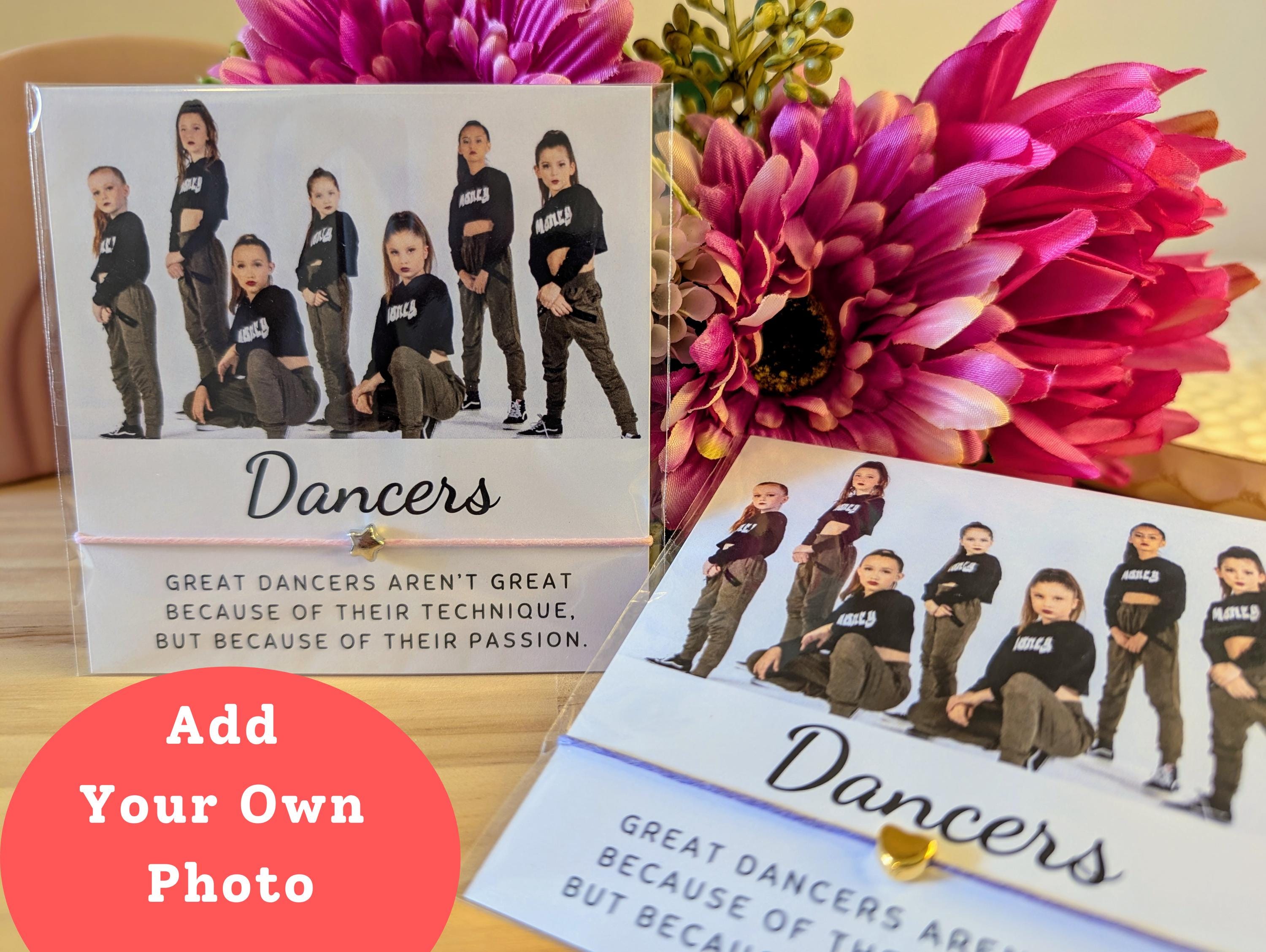 Personalized Dance Photo Bracelet Card