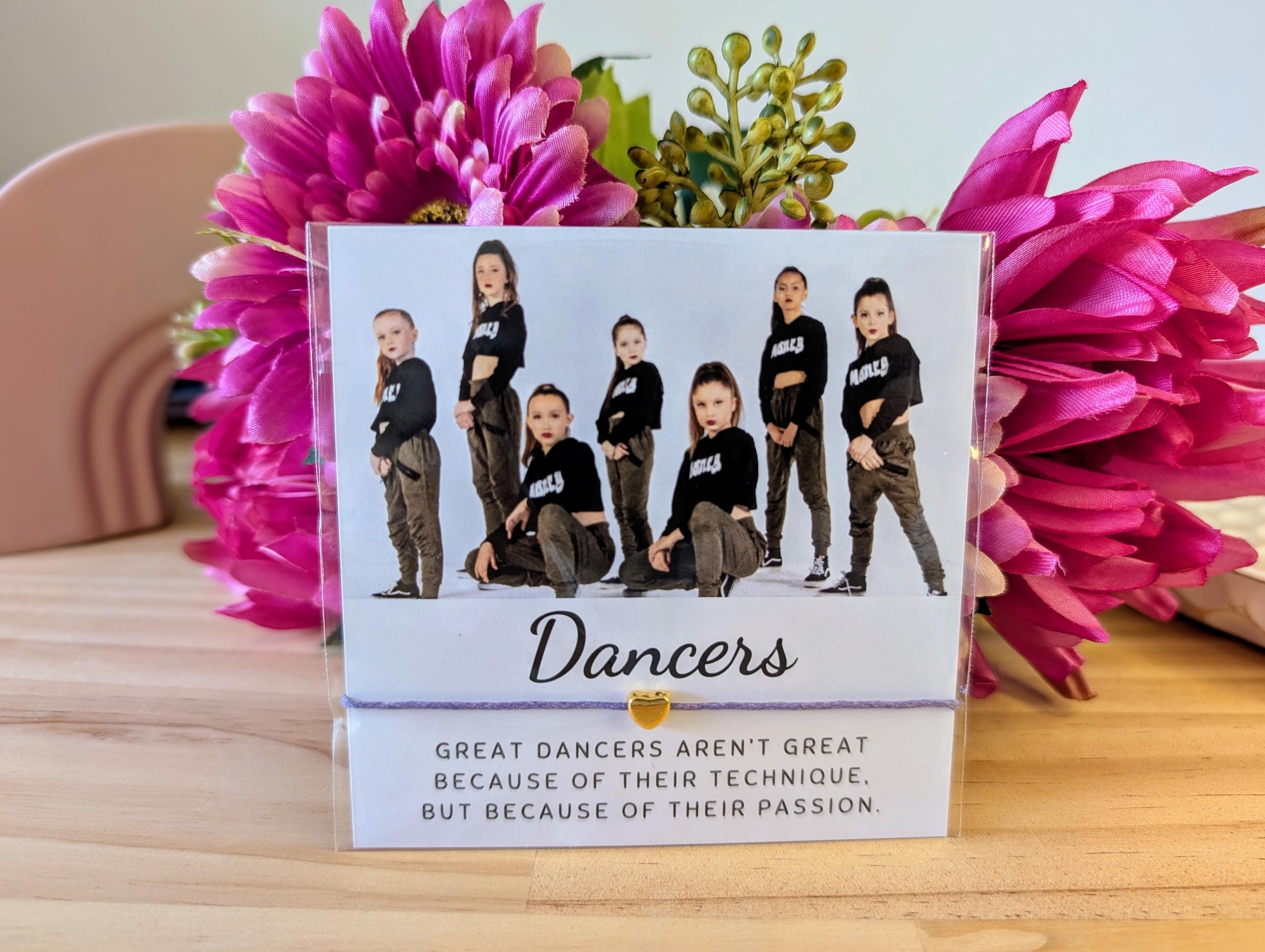 Personalized Dance Photo Bracelet Card