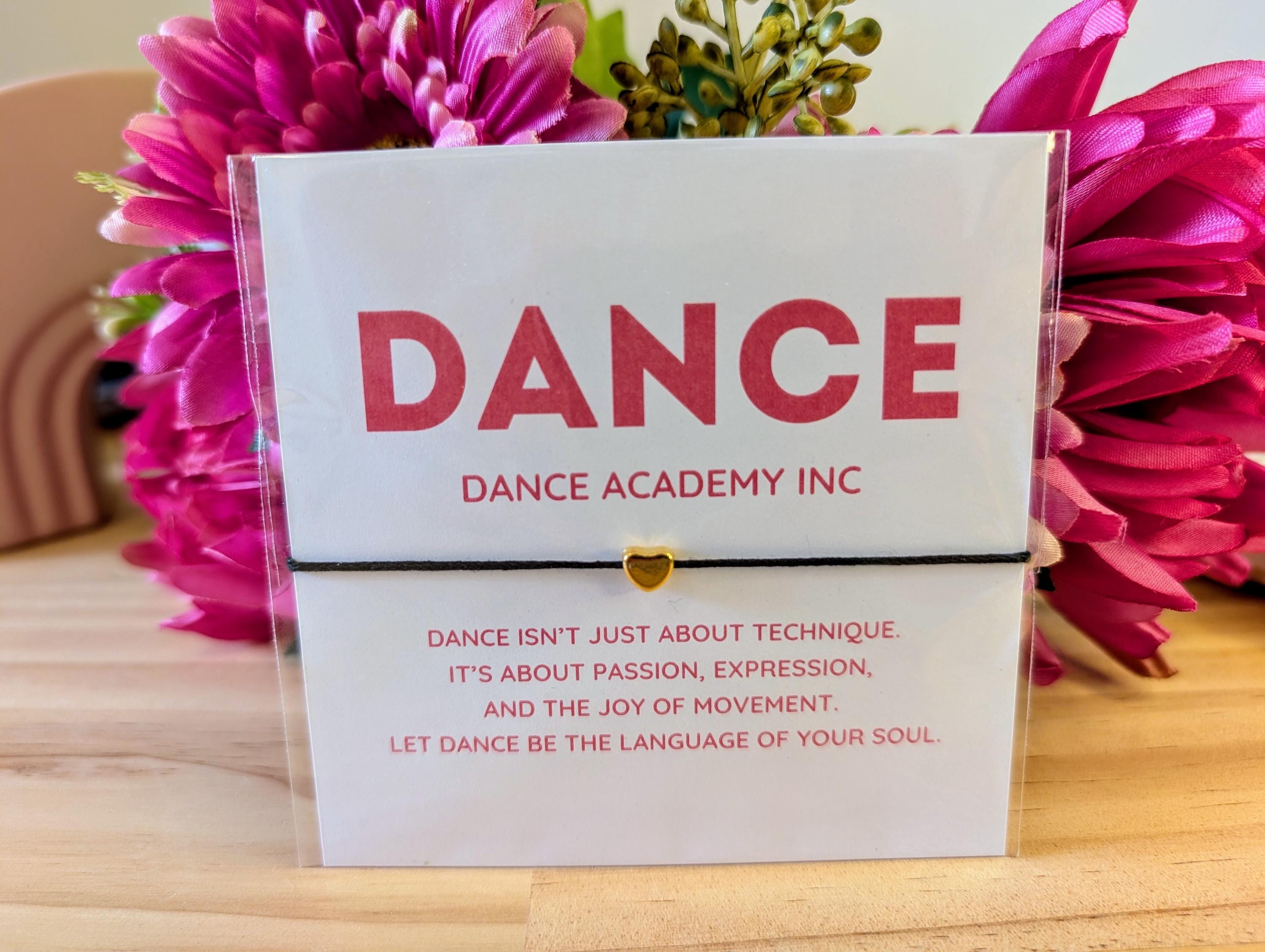 Personalized Dance Team Bracelet Gift