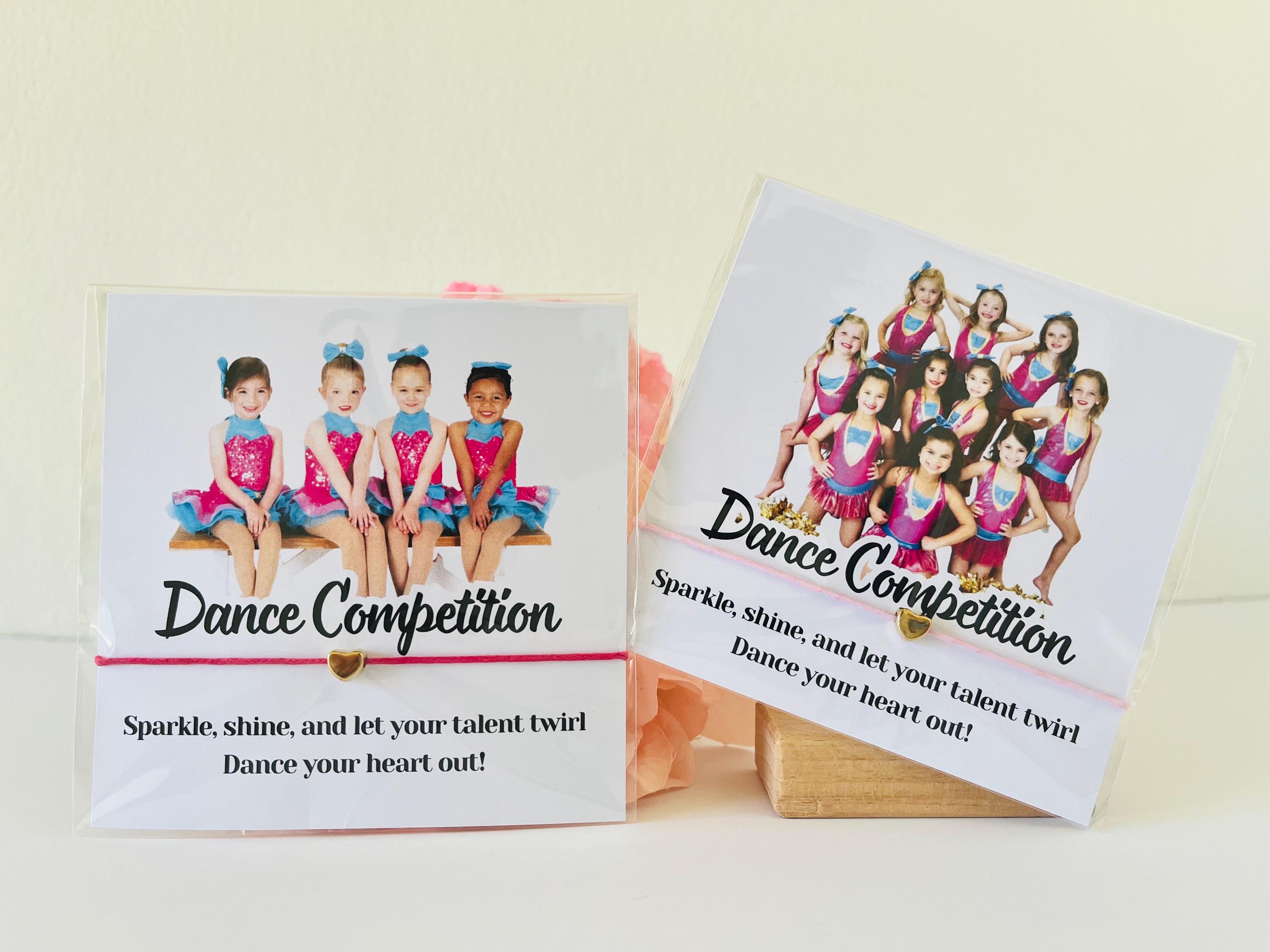 Personalized Dance Team Photo Bracelet Card