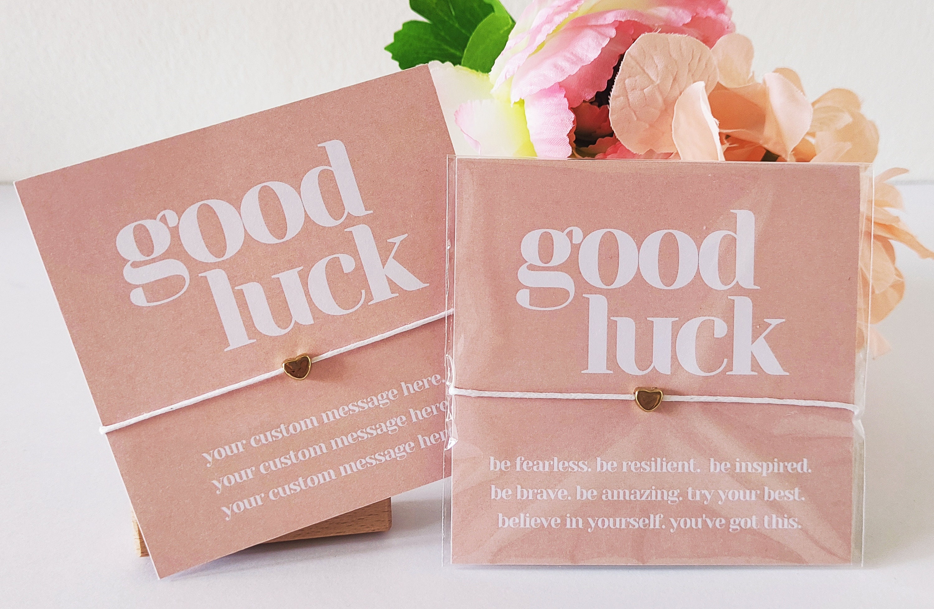 Personalized Good Luck Bracelet Card