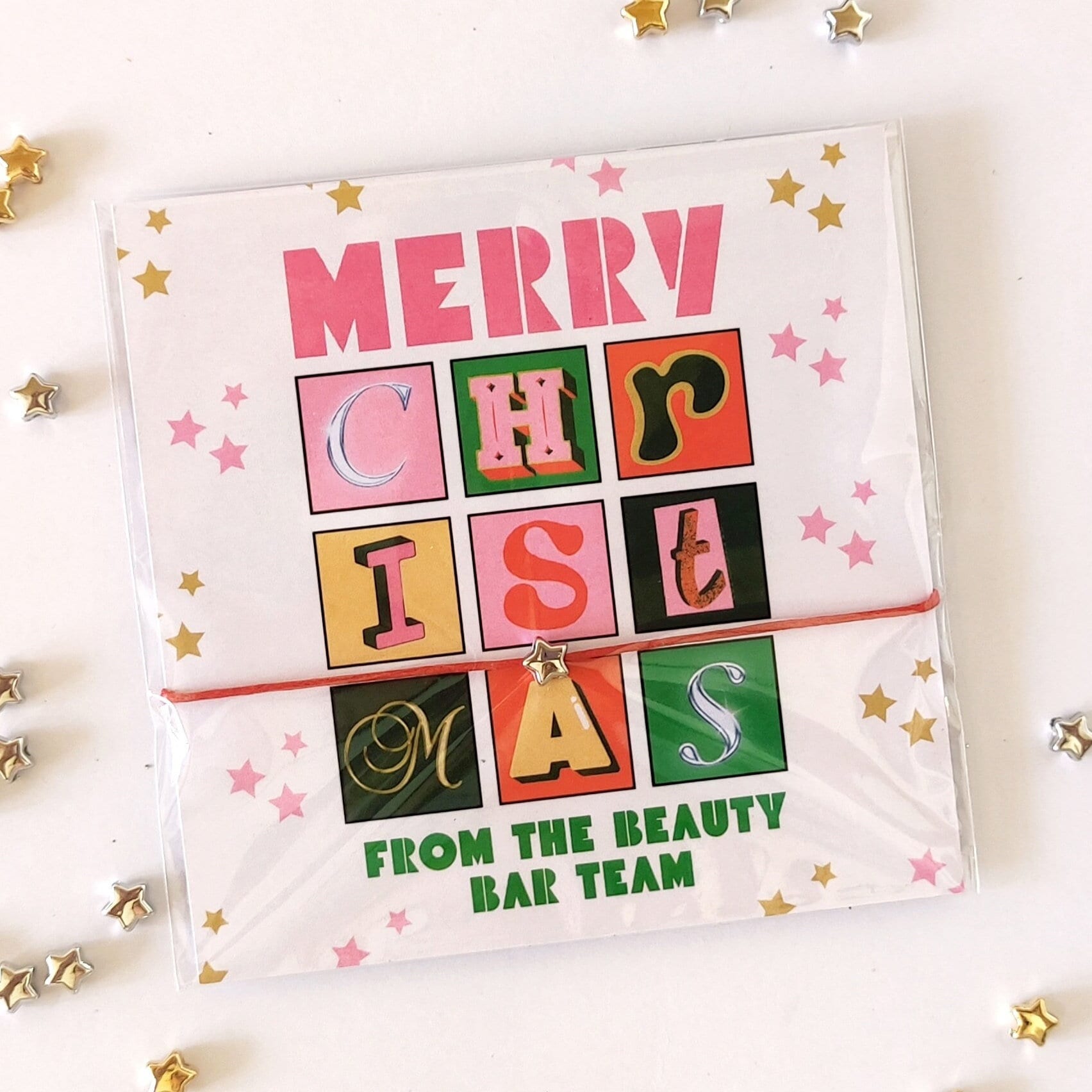Personalized Merry Christmas Team Bracelet Favor