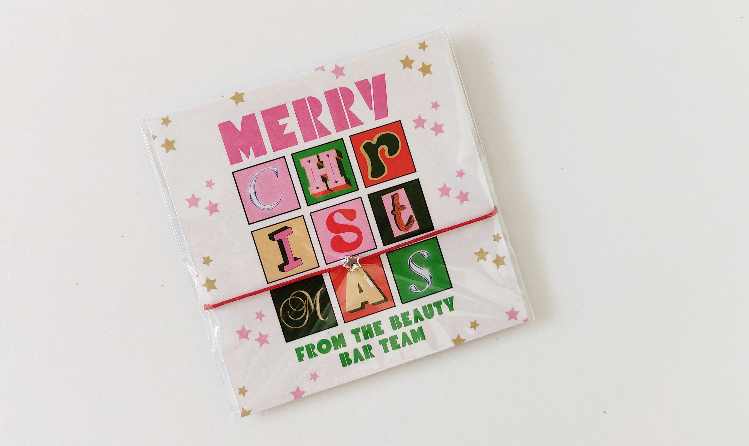 Personalized Merry Christmas Team Bracelet Favor