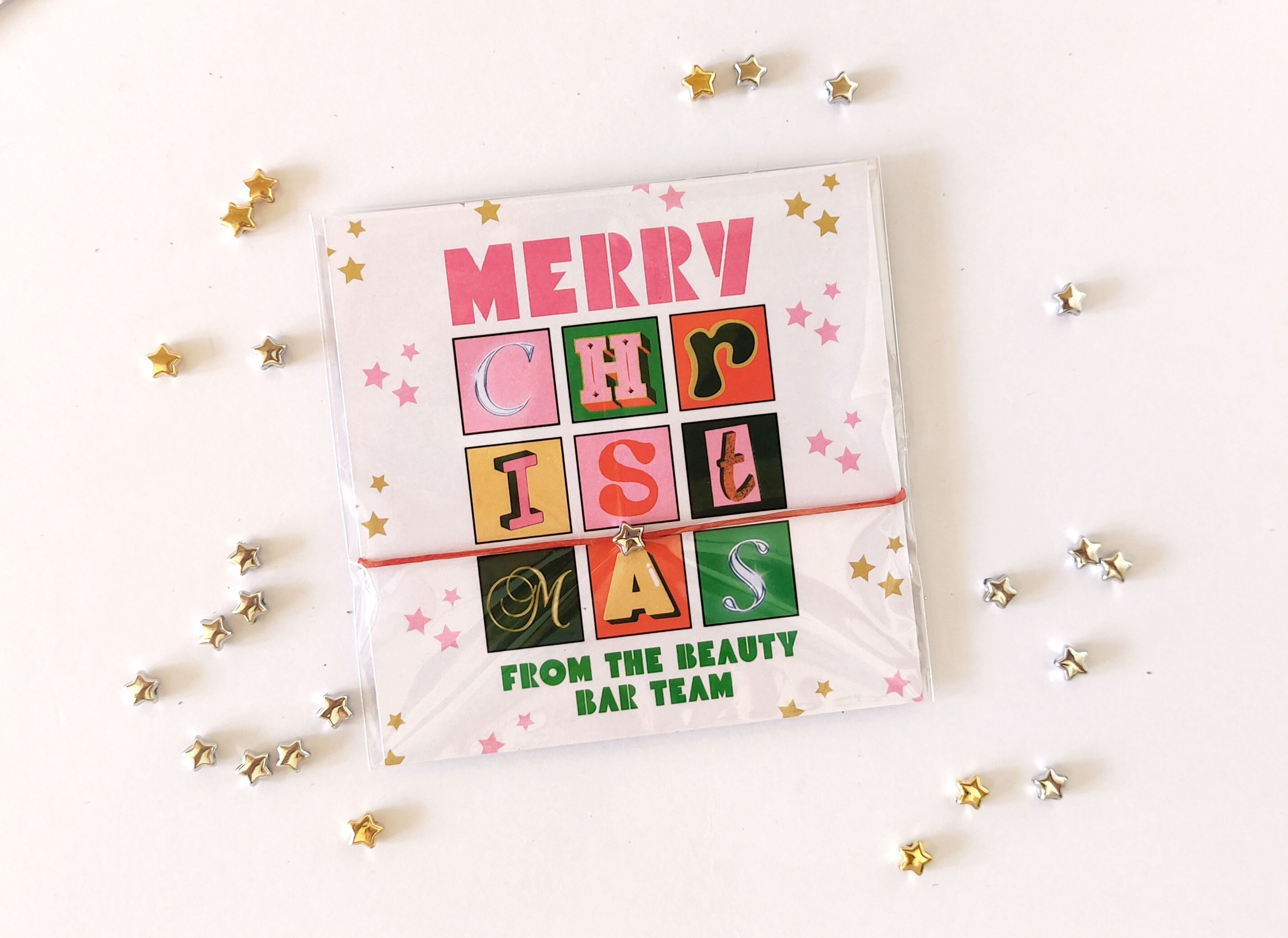 Personalized Merry Christmas Team Bracelet Favor