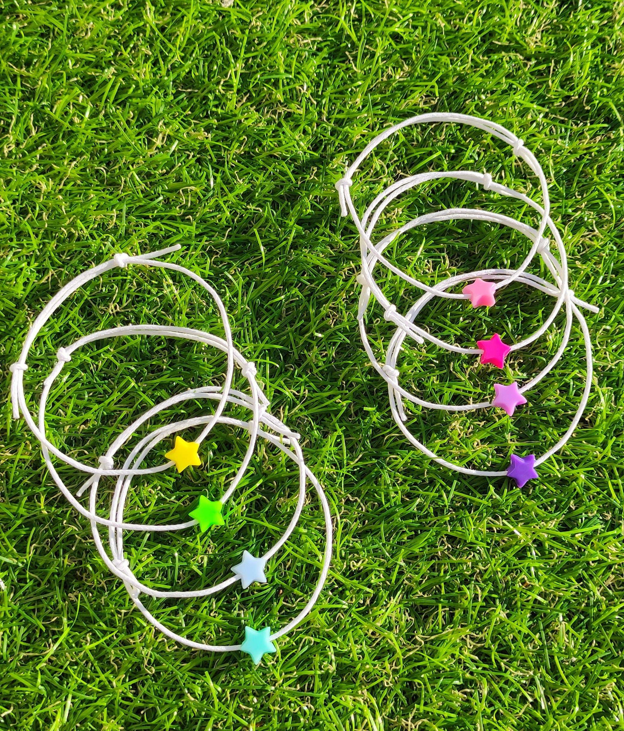 Personalized Pink Daisy Wish Bracelet Party Favors