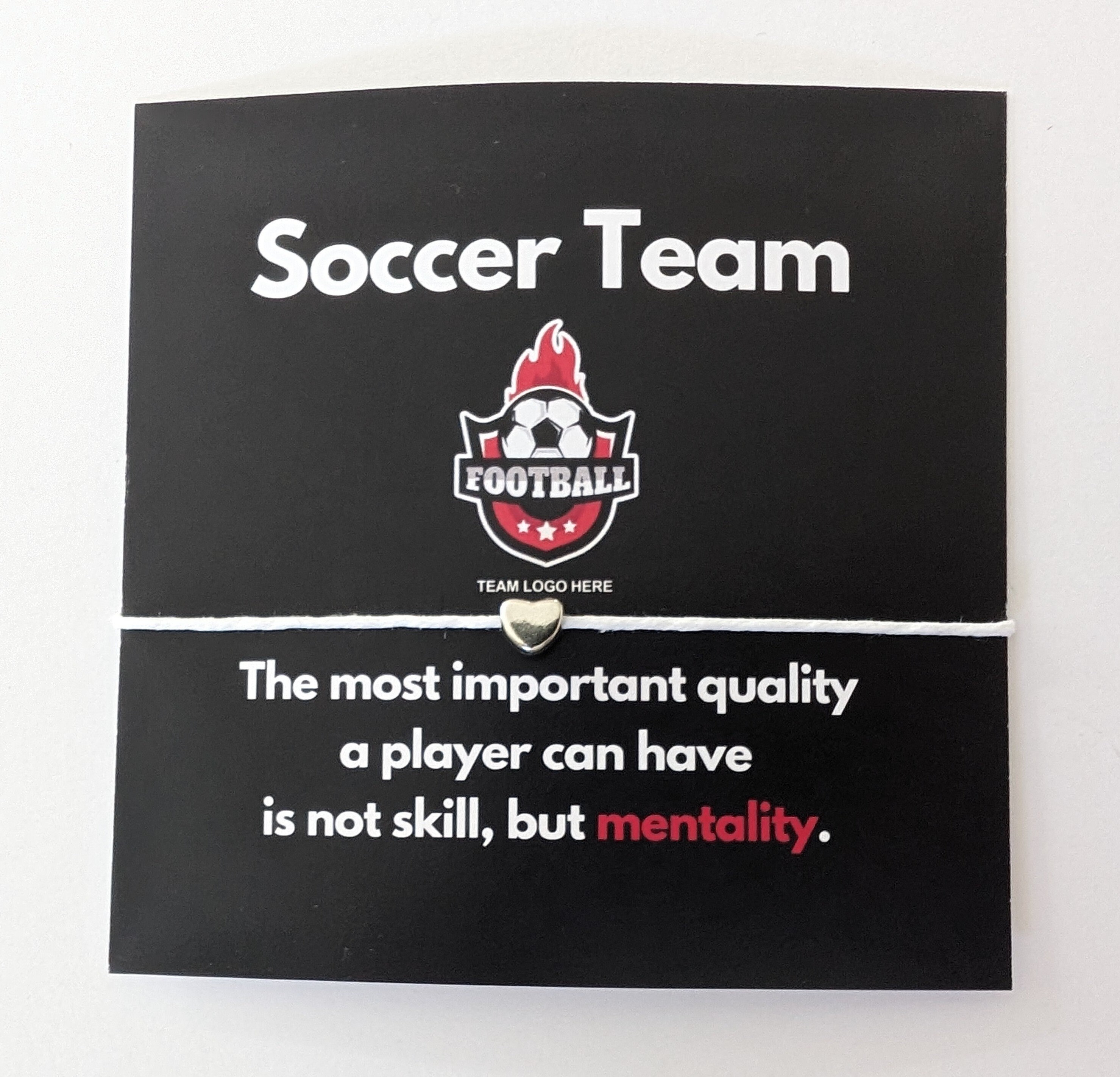 Personalized Soccer Team Bracelet Favors
