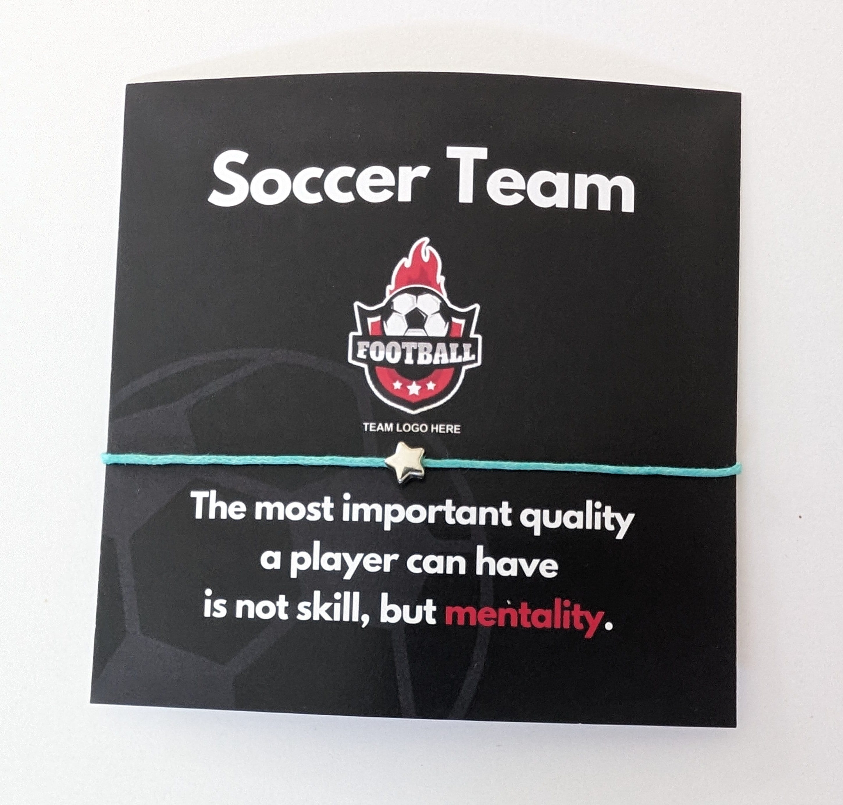 Personalized Soccer Team Bracelet Favors