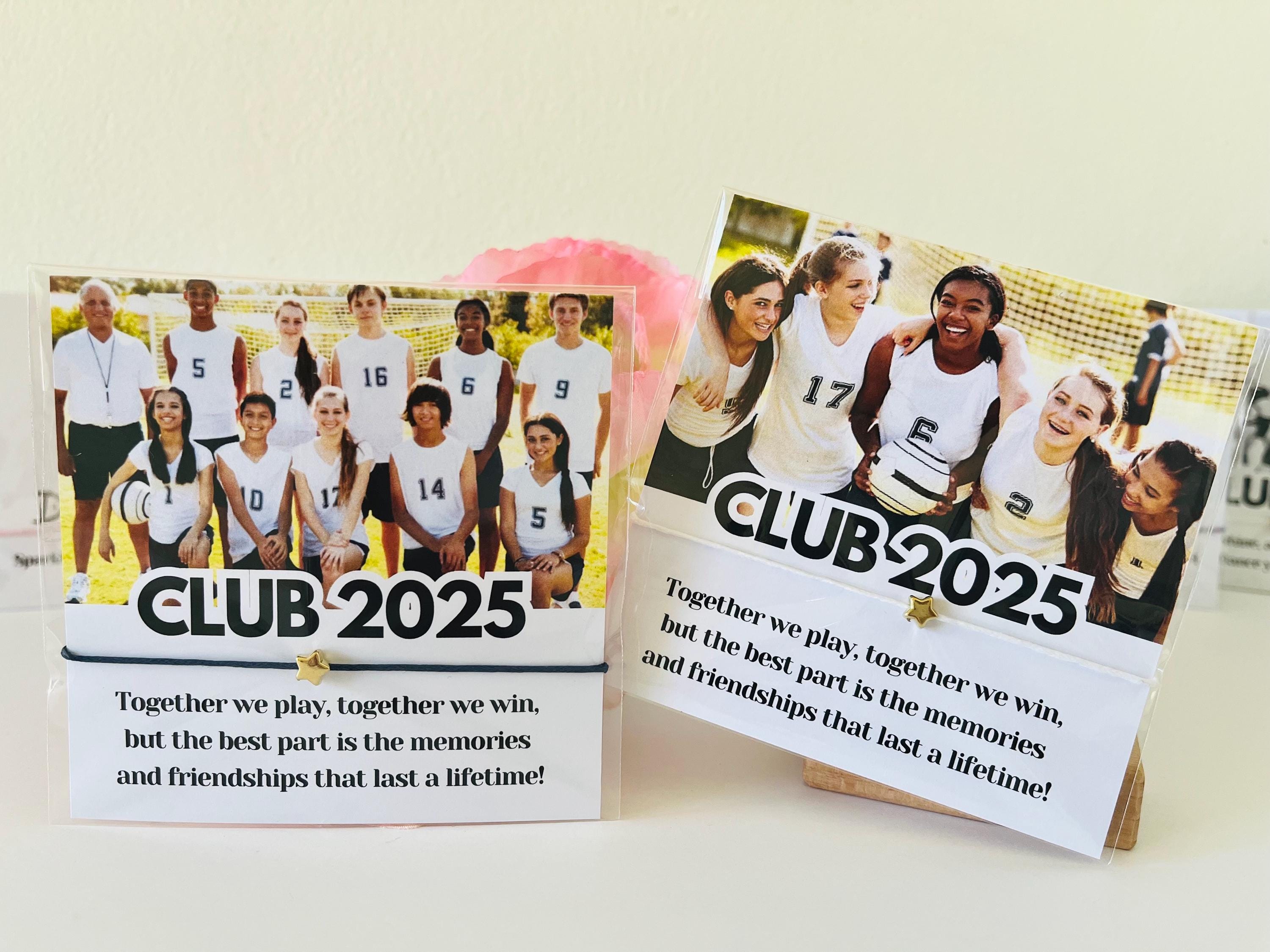 Personalized Sports Team Photo Bracelet Card
