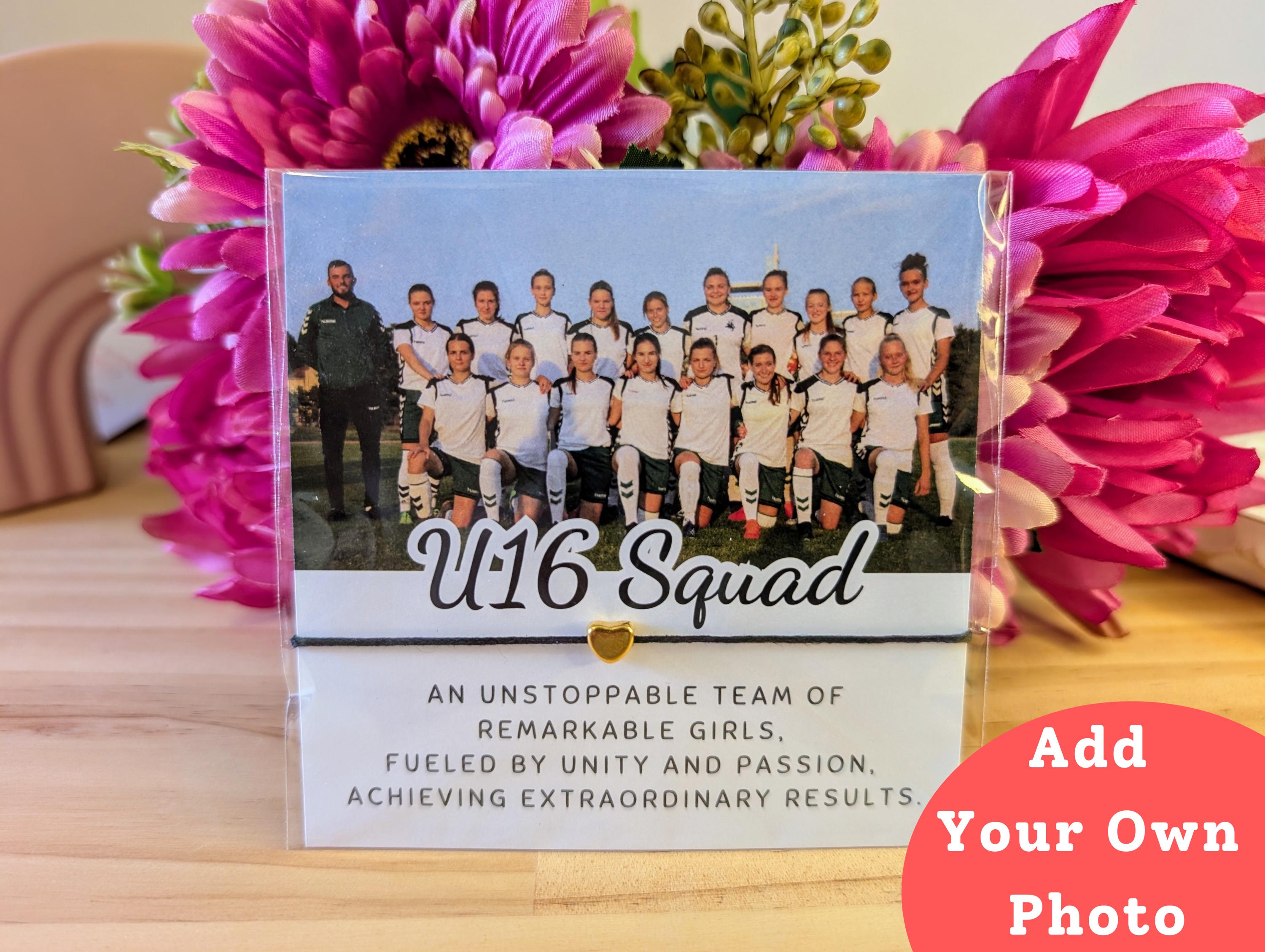 Personalized Sports Team Photo Bracelet Favor