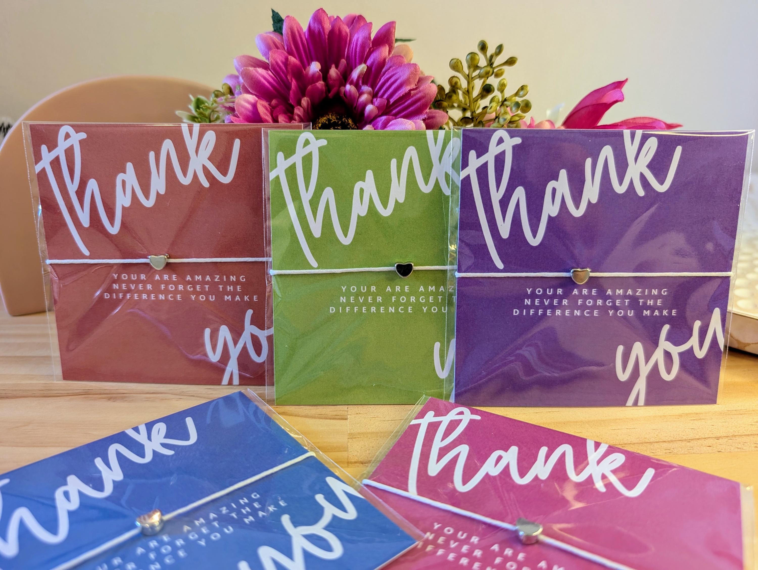 Personalized Thank You Bracelet Card